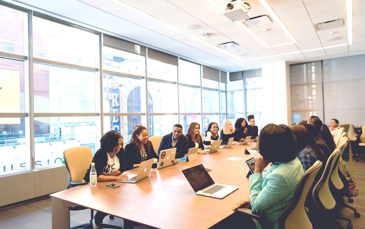 Professional financial planning consultation showing collaborative business strategy development