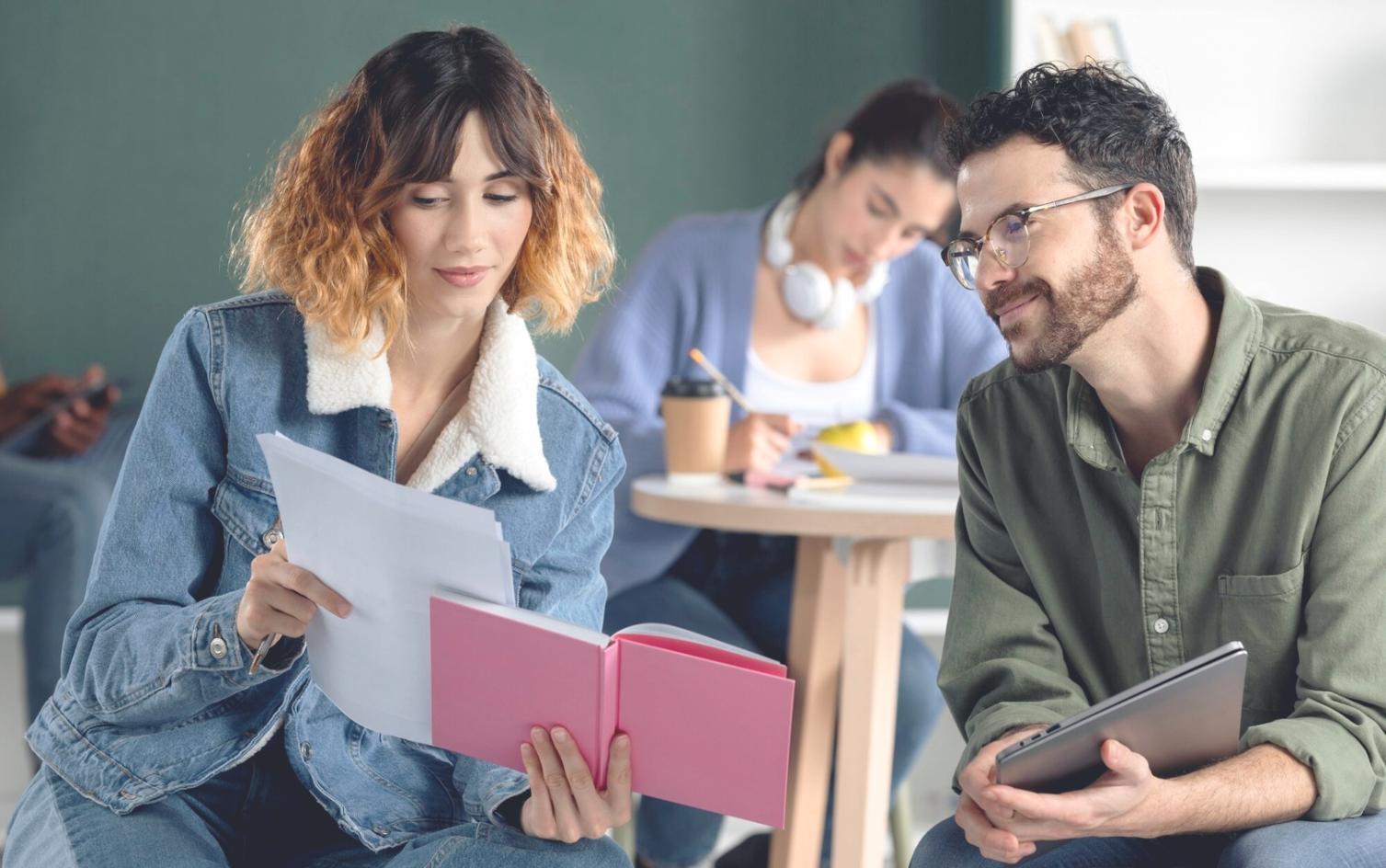 Business financial planning consultation session with charts and analysis