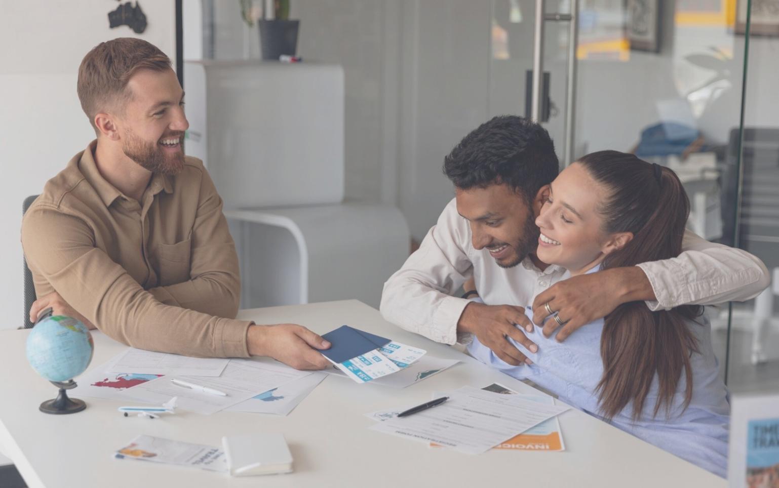 Modern business consultation meeting demonstrating collaborative financial planning approach